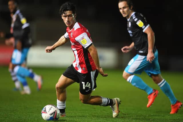 Joel Randall in action for Exeter. Photo: Harry Trump/Getty Images.
