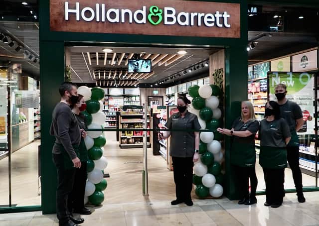The official opening of the new Holland & Barrett store.