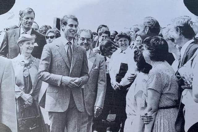 The prince returned to the city a year later in a more formal role  when he opened a rail extension.