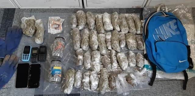 The haul found by police
