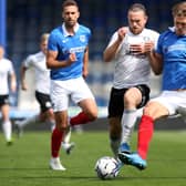 Jack Marriott in action for Posh at Portsmouth last weekend,