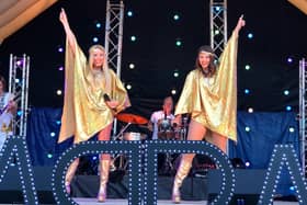 See 21st Century Abba on Peterborough Cathedral Green