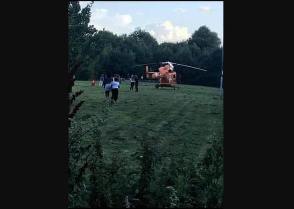 The Magpas air ambulance in Parnwell. Picture: PT reader