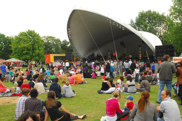 A music festival in Central Park in 2009.