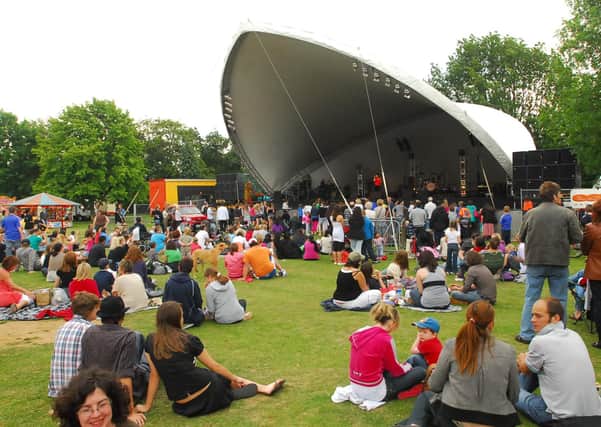 A music festival in Central Park in 2009.