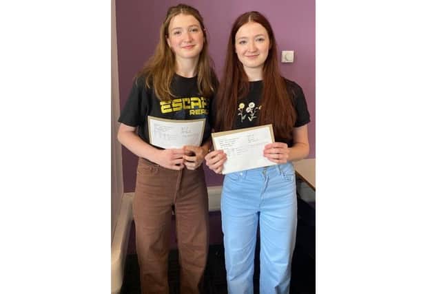 Elizabeth and Katherine Esser are off to Durham and York Universities respectively.