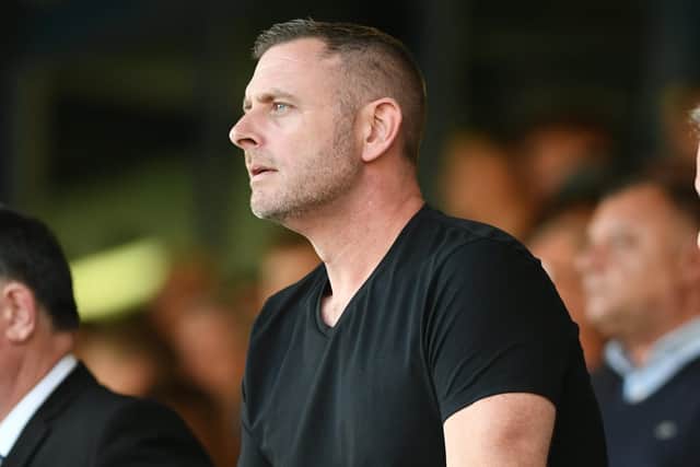 Posh co-owner Darragh MacAnthony at the game against Plymouth. Photo: David Lowndes.