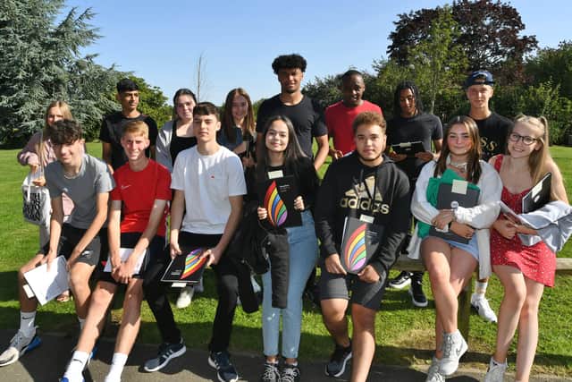 GCSE results day at Nene Park Academy. EMN-211208-114032009