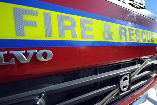 Crews spent more than four hours at the scene