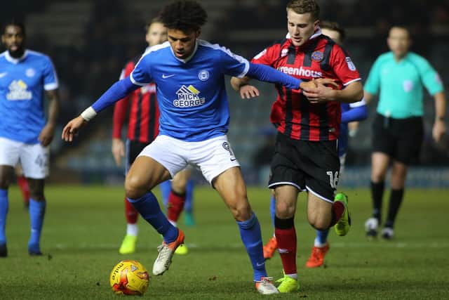 Lee Angon in his Peterborough United days.
