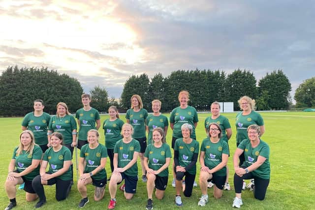 Market Deeping Ladies CC, back row left to right, Emmy Lacey, Vicki France, Amy Peppercorn, Amy Clarke, Claire Smith, Caroline Barrett, Jen Hewitt, Alex Emmerson, Debs Dullaghan, front, Lindsey Hales, Brooke Harwin, Caroline Sutherland, Jas Howdle, Jo Ayress, Caroline Day, Michelle Urquhart , Gill Marrison.