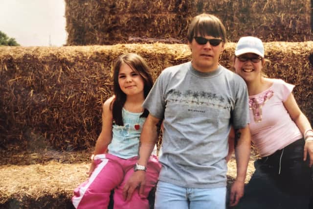 Courtney, her sister Corrine and Andrew