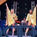 See 21st Century Abba on Peterborough Cathedral Green