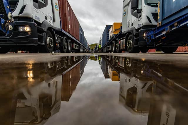 Exercise Joint Protector - 22 Vehicles from 2MT at RAF Wittering depart for Sweden EMN-210818-135218005