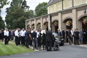 Hundreds of people attended the funeral of popular local footballer Ian Fovargue.