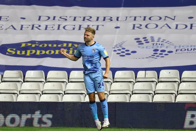 Matt Godden scored a winning goal for Coventry against Reading. Photo: Catherine Ivill/Getty Images.