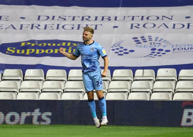 Matt Godden scored a winning goal for Coventry against Reading. Photo: Catherine Ivill/Getty Images.