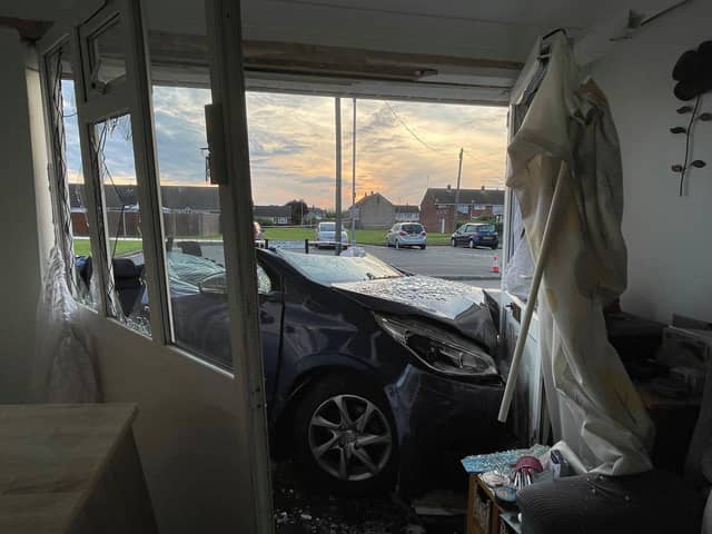 The scene of the crash. Pic: Cambs police