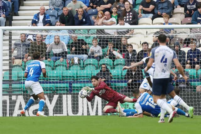 Posh goalkeeper Christy Pym in action.
