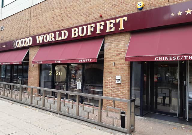 Brad Barnes dines at 2020 World Buffet in New Road, Peterborough.