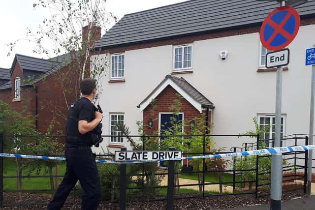 Two people were found dead in a home in Slate Drive, Kettering.