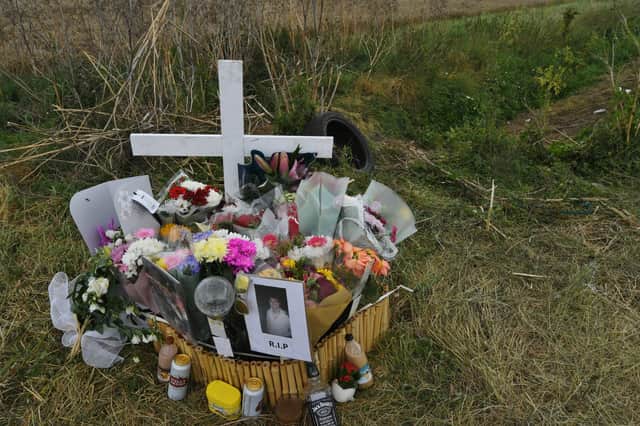 Tributes to Jude left at the scene