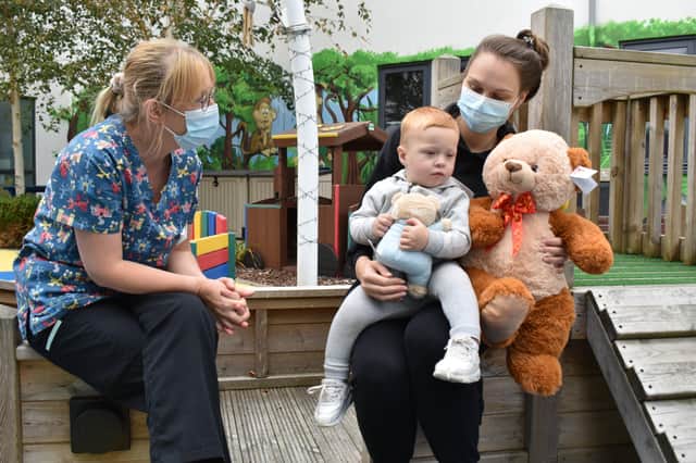 The bears provide comfort for children in hospital