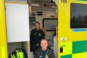 Ben and Chloe who are part of the East of England Ambulance Service.