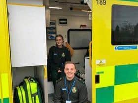 Ben and Chloe who are part of the East of England Ambulance Service.