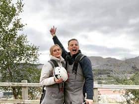 Rightly proud, the pair conquered their fears in North Wales.