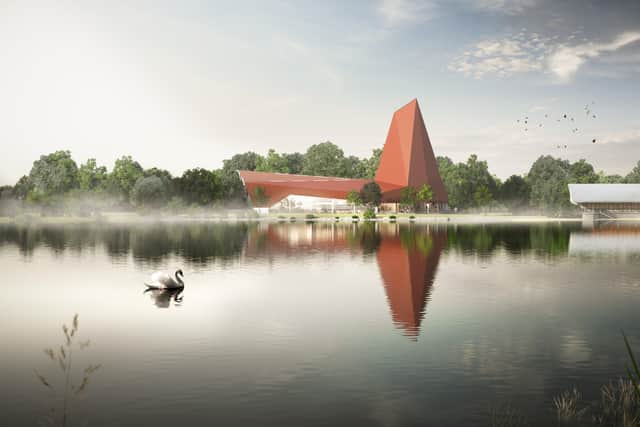 An image of the proposed Climbing Walls planned for Nene Park.