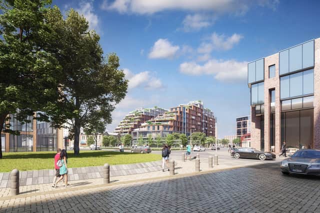 This image shows how the Northminster development will appear after completion.