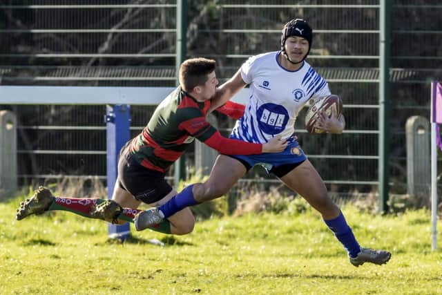 Weir Filikitonga kicked a penalty and assisted on a try for Peterborough Lions at Dronfield. Photo: Mick Sutterby.