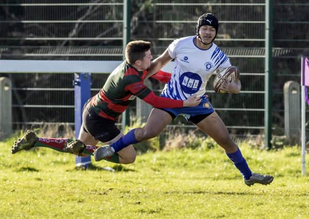Weir Filikitonga kicked a penalty and assisted on a try for Peterborough Lions at Dronfield. Photo: Mick Sutterby.