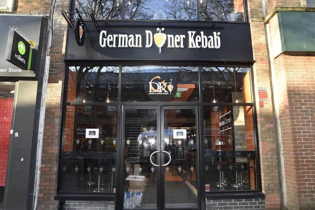 German Donor Kebab shop at Bridge Street, Peterborough.