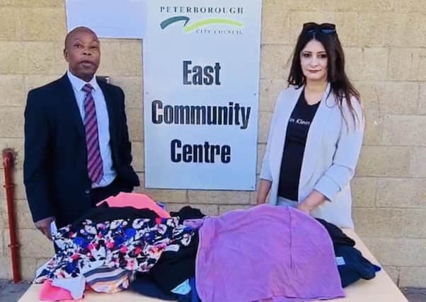 Cllr Patrick Kadewere, Trustee of the Lighthouse Community Group and Cllr Shabina Qayyum as she visited the appeal to being donations.