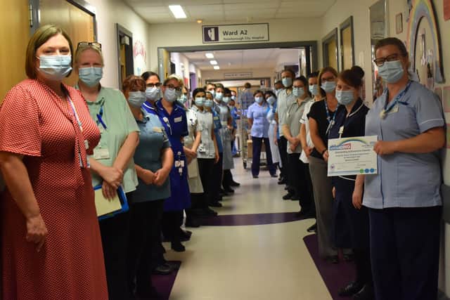 Living Our Values: Caring and Compassionate winner Donna Cowell, Healthcare Assistance on Ward A2.