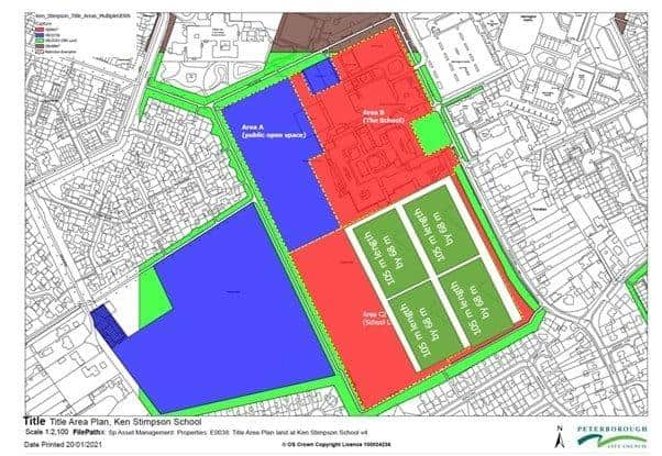 Option 2 for the area to be fenced off (green area).
