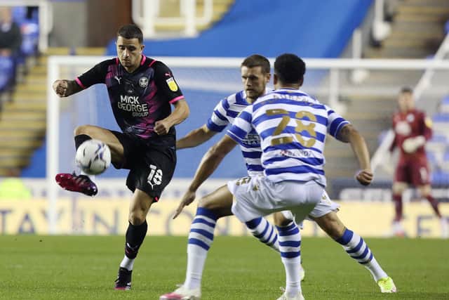 Oliver Norburn of Peterborough United in action against Reading. Photo: Joe Dent/theposh.com.