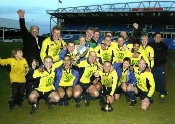 The invincible Eye United team of 2000-01