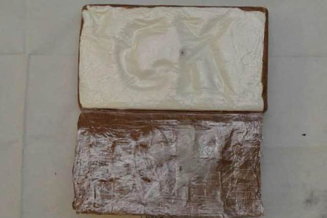 Cannabis taken from Daniel Worrall's van.