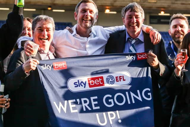 Posh co-owners Stewart Thompson, Darragh MacAnthony and Dr Jason Neale.