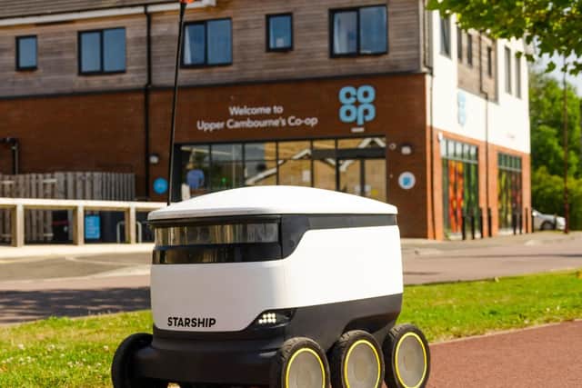 Co-op has announced a partnership with Amazon and extension of robot deliveries to fuel online sales.