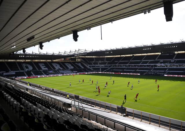 Pride Park, home of Derby County FC. Photo: Laurence Griffiths/Getty Images.
