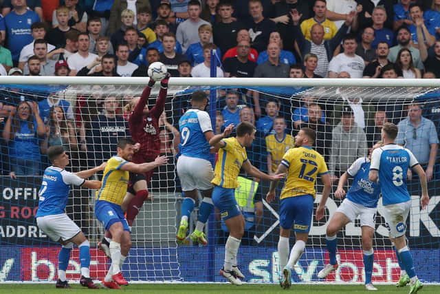 Goalkeeper Dai Cornell in action for Posh. Photo: Joe Dent/theposh.com.