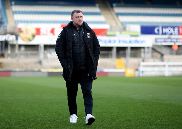 Coventry boss Mark Robins. (Photo by Alex Davidson/Getty Images).