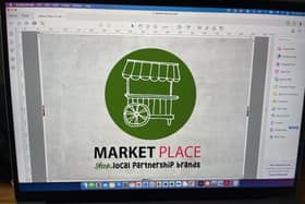 The branding for Beales' Market Place.
