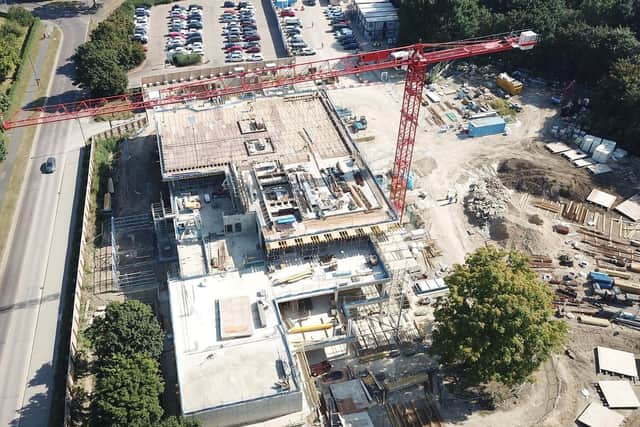 Construction work is under way on ARU Peterborough.