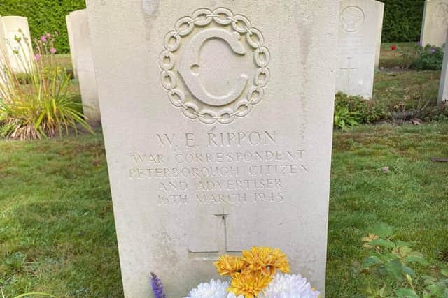 The grave of William Rippon in Venray.