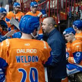 Phantoms coach Slava Koulikov issuing instructions to his players.